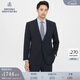 布克兄弟（BrooksBrothers）【100%綿羊毛】男士新款經(jīng)典缺角領(lǐng)西服修身純色西裝外套 4004-藏青色 44 44RG
