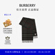 博柏利（BURBERRY）【禮物】圍巾男女 格紋羊絨圍巾 炭灰色