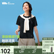 蕉下（beneunder）安心品質(zhì)t恤女短袖涼感寬松吸汗防曬戶(hù)外CC959漫暮黑L