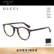 古馳（GUCCI）開(kāi)云眼鏡光學(xué)眼鏡時(shí)尚復(fù)古圓框板材全框近視鏡框鏡架GG0121O-002