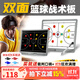 舒奈斯籃球戰術(shù)板電子磁鐵指揮板技術(shù)板教案本排球羽毛球足球電子戰術(shù)板 雙面籃球磁吸款-背面半場(chǎng)
