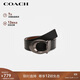 蔻馳（COACH）【品牌直供】男士板扣雙面寬版腰帶皮帶35MM黑色CQ013