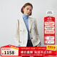 朗姿法式工裝風(fēng)口袋復古小香風(fēng)夾克短外套長(cháng)袖上衣春季新款 黑色 M