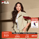 FILA 楊冪同款|斐樂(lè )官方時(shí)尚女裝針織長(cháng)袖外套2025秋新款休閑寬松上衣 潮汐泡沫灰-GY S 160/80A/S