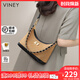 viney牛皮包包女包小眾斜挎包輕奢單肩包生日禮物送女友老婆 【棕色】高級感實用小包 時尚品牌百搭休閑洋氣腋下包