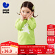 迷你巴拉【糯米T】男女童寶寶可愛(ài)秋新款純棉印花長(cháng)袖T恤 黃綠41157 100