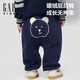 蓋璞男女幼童秋季款抓絨小熊屁屁針織衛褲兒童裝長(cháng)褲830284