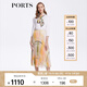 PORTS寶姿春夏新款女裝時(shí)尚印花半身裙百褶裙LM8S049MPP025 SIL GREEN PRINT M (6)
