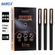 寶克（BAOKE）PC3878 黑珍珠中性筆 0.7mm簽字筆啞光筆桿學(xué)習辦公用品高顏值刷題筆 黑色 12支/盒