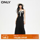ONLY秋冬時尚V領(lǐng)蛋糕裙吊帶中長款連衣裙女|123407018 H1Z 黑色BLACK M 165/84A