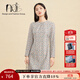 HRTIS女裝 意大利印花面料連衣裙AR5317071-238 如圖 XL (42)