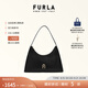 芙拉（FURLA）【禮物】DIAMANTE牛皮小號女士時(shí)尚單肩包鉆石包腋下包高級感 黑色