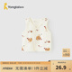 童泰（TONGTAI）嬰兒馬甲春秋純棉寶寶衣服兒童家居服內(nèi)衣男女童上衣開衫背心 橘色 66 cm