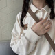 CTOXpolo衫衛衣女學(xué)生加厚外套2025秋冬裝韓版寬松原宿風(fēng)設計感上衣女 杏色-薄款 M 95-105斤