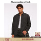 Abercrombie & Fitch男裝25秋冬新款美式寬松棉質(zhì)通勤長(cháng)袖牛仔開(kāi)衫襯衫125-5284 黑色 S (175/92A)