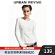 UR2025秋季新款女裝休閑立體蝴蝶結(jié)短款修身長(zhǎng)袖T恤UYY450300 本白 L