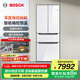博世（BOSCH）冰箱【M7】462L法式多門(mén)四開(kāi)門(mén)變頻雙循環(huán)家用電冰箱 靈活半嵌入 鉑金凈風(fēng) 魔術(shù)變溫 支持國(guó)家補(bǔ)貼 KFF72VA23C 白色