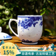 古鎮陶瓷陶瓷茶杯玲瓏瓷茶杯個(gè)人專(zhuān)用景德鎮青花瓷金鐘杯玲瓏國色天香 玲瓏金鐘（單杯）(國色天香）