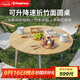 KingCamp戶(hù)外折疊桌便攜露營(yíng)野餐竹面桌庭院家用可升降休閑竹面桌KC2602