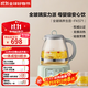 北鼎（Buydeem）養生壺 全玻璃一體 養生壺煮茶器燉煮煮茶壺燒水壺 花茶養生壺 熱牛奶0膠水母嬰級水壺禮物 【淺杉綠】全玻璃養生壺FK571-單壺 1.2L