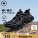 駱駝牌戶外登山鞋舒適網(wǎng)面透氣休閑鞋徒步運(yùn)動(dòng)男鞋 P15A342008 夜黑色41