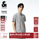 杰克·瓊斯（JACK&JONES）男裝25年精致虎頭刺繡涼感短袖polo衫男士夏季商務(wù)半袖翻領(lǐng)T恤 淺灰C39 M