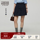 Teenie Weenie小熊女裝半身裙2025年夏季新款甜美活力裙子花苞短裙 藏青色 S