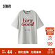 森馬（Semir）短袖T恤女中長(cháng)款寬松字母潮流個(gè)性2025夏季吸濕速干109325100040
