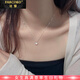 法蔻（farcoko）品牌小方糖項鏈女士公主方包鎖骨鏈時(shí)尚飾品生日情人節禮物送女友 小方糖項鏈-瓦片鏈 -【精美高檔禮盒】