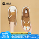 快樂瑪麗（J&M）樂福鞋女七夕禮物新款松糕厚底增高復(fù)古兔子百搭簡(jiǎn)約休閑鞋女鞋 駝色 36 230mm (曬圖送20元紅包）