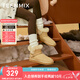 天美意（TEENMIX）天美雪地靴女鞋子休閑簡(jiǎn)約百搭保暖女短靴CNC41DD3 棕色 36