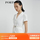 PORTS寶姿商場同款新品女裝西裝式假兩件連衣裙LL8D244NWB011 奶白色 S (4)