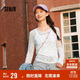 森馬（Semir）長(cháng)袖T恤女設計感滿(mǎn)印修身疊穿2025春季薄透網(wǎng)紗上衣109125101007