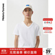 美特斯邦威t恤男女2025夏季新款純色百搭純棉短袖情侶裝男士打底衫 亮白色 L 175 96A