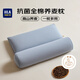 海瀾之家（HLA）A類(lèi)7A抗菌純棉蕎麥枕三角牽引組合枕頭護頸椎枕蕎麥皮藍色一對裝