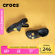 卡駱馳crocs洞洞鞋貝雅男鞋女鞋輕便耐磨一腳蹬拖鞋休閑鞋|10126 黑色-001 41 /42(260mm)