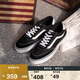 VANS范斯官方 Brooklyn LS黑色簡約復古男鞋板鞋 黑色  41