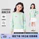 左西女童衛衣秋季兒童上衣時(shí)髦2025新款秋裝女孩中大童衣服 綠色 120