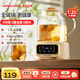 APIXINTL日本安本素1.2L全玻璃養生壺 家用燒水壺迷你煮茶壺 保溫一體辦公室多功能全自動(dòng)花茶壺恒溫壺