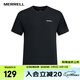 邁樂(lè )（Merrell）運動(dòng)戶(hù)外短袖T恤男款吸濕透氣速干清涼舒適短袖上衣 MC22590015-BK02黑色 XL