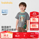 巴拉巴拉童裝寶寶短袖t恤嬰兒打底衫男童上衣兒童2025新夏季速干 品灰20210 120