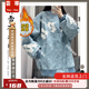 蕓蕁外套女美式復(fù)古刺繡國潮外套秋冬季加絨加厚寬松夾克棒球服ins潮 品【圖片藍色-冬季加絨】 加厚 S 建議80-100斤