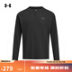 安德瑪（UNDERARMOUR）EF男子亨利領(lǐng)運動(dòng)休閑長(cháng)袖T恤6010174 黑色001 L