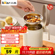 小熊（Bear）濾油壺304不銹鋼 帶濾網(wǎng)豬油罐 大容量廚房油瓶食品級油罐壺1.3L