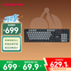 CHERRY櫻桃 KC500MX-LP 矮軸鍵盤辦公商務(wù)家用MAC機(jī)械鍵盤極簡(jiǎn)輕薄輕音炫目邊框高顏值 黑色 紅軸