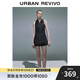 UR2025夏季新款女裝復(fù)古學(xué)院風(fēng)無(wú)袖牛仔連衣裙UYU850060 藍(lán)色 M
