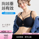 糖粒大碼無痕內(nèi)衣女大胸顯大小胖mm聚攏收副乳上托薄款性感文胸罩七夕 雅典黑 85E
