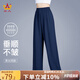山人運(yùn)動2025年新款春夏季太極褲女士太極服燈籠褲太極拳練功服武術(shù)服裝男 藏青色 XL