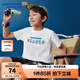 Skechers斯凱奇哆啦A夢(mèng)聯(lián)名款 男女童夏季純棉透氣限定短袖L325K070 【100%純棉】亮白色/0019/70 130