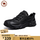 駱駝牌男士休閑皮鞋磨砂牛皮戶外工裝大頭鞋 P15A307009 黑色 39